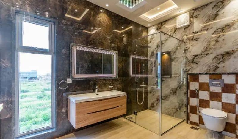 12mm glass partition shower cabin terrace gril stair 8mm glass work 13