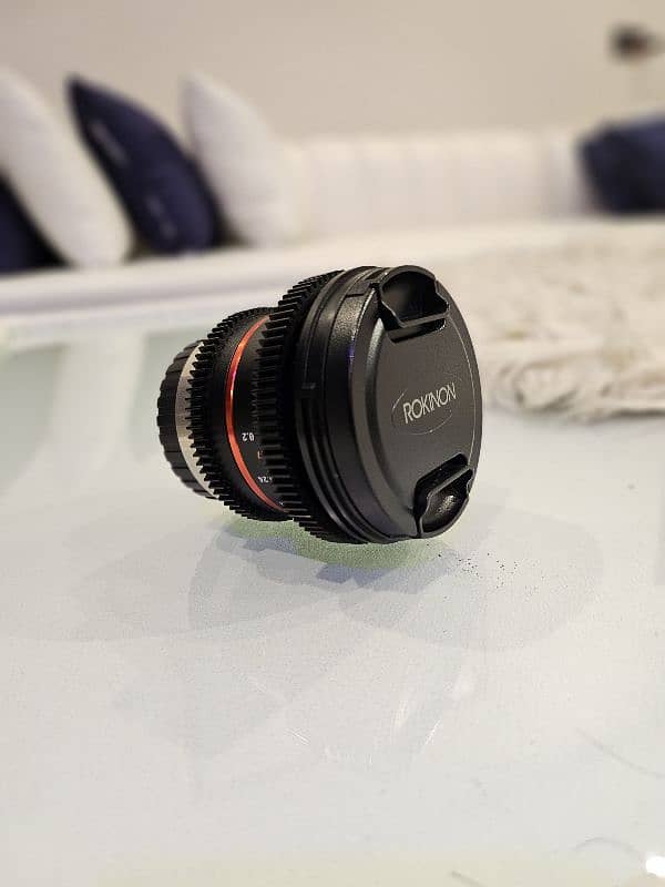 Cinema cine prime lens by Rokinon 35mm 1.5 & 12mm 2.2 6