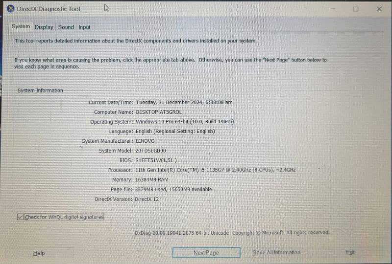 Lenovo Thinkpad Core i5 11th generation laptop 1