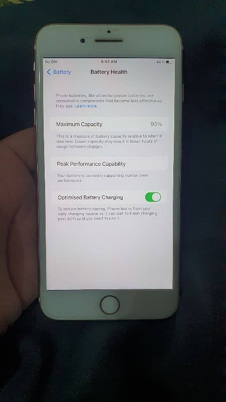 IPhone 7 plus 128 GB Official Pta approved 95 health battery change 4