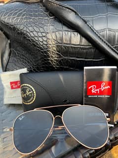 Genuine Ray-ban golden and Blue Sunglasses purchased December 2024