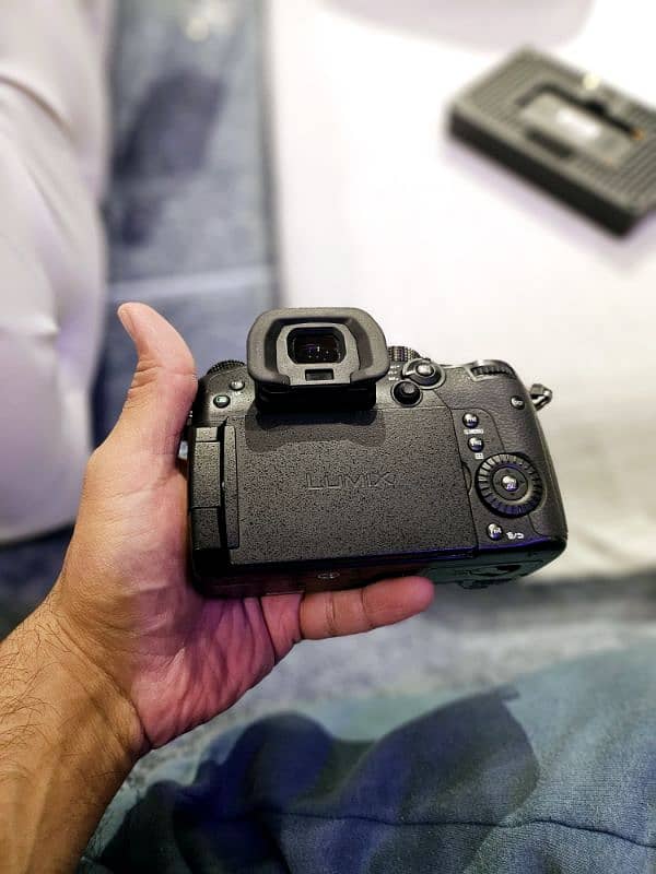 LUMIX GH5S with battery grip batteries, strap and charger 3