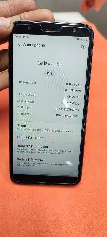 Samsung Galaxy j6+ PTA Approved 2