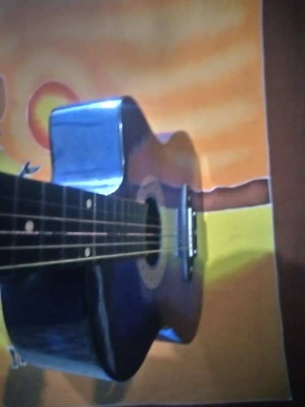 Beatler Blue Guitar For Sale And Free chips With it 1