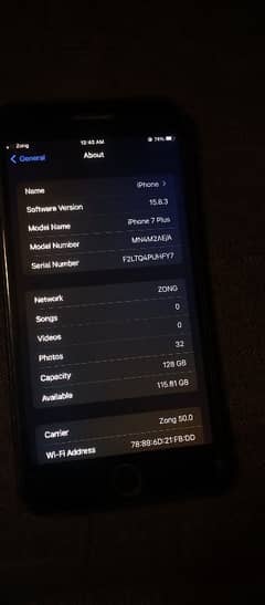 iphone 7plus 128gb pta approved