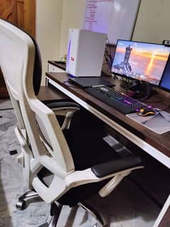 Desktop Setup Table and Chair