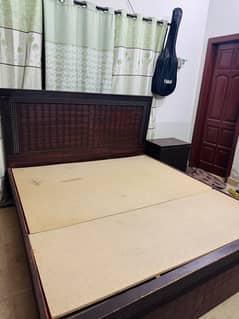 Double Bed with 2 side tables