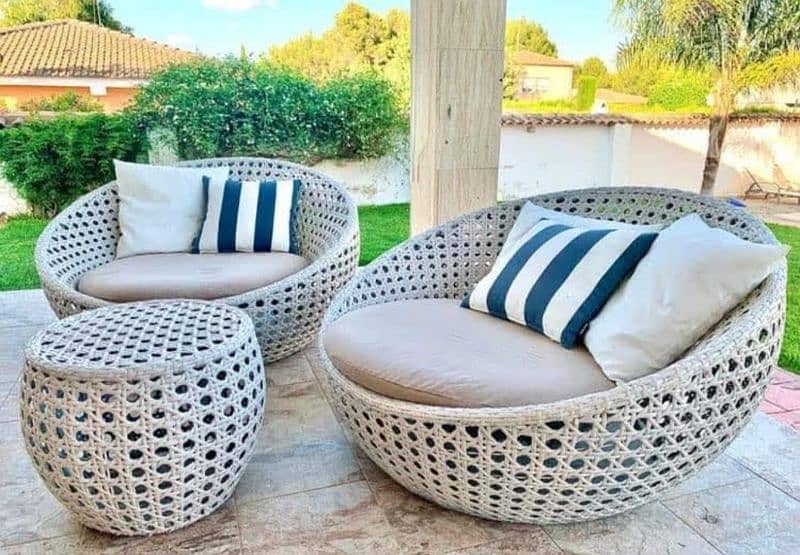 Garden chairs/rattan sofa sets/dining tables/UPVC outdoor furniture 8