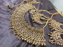 my barat bridal set in gold colour