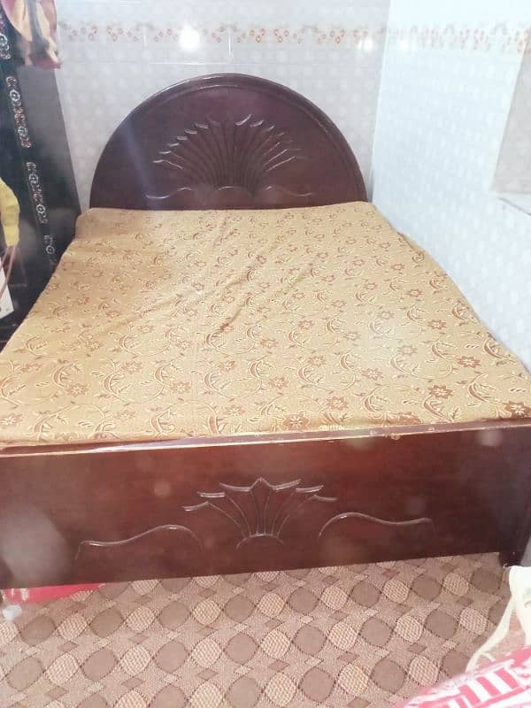 bed, dressing table, showcase, Tv trolley 0