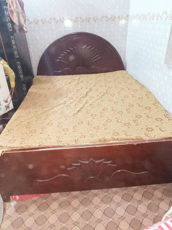 bed, dressing table, showcase, Tv trolley 1