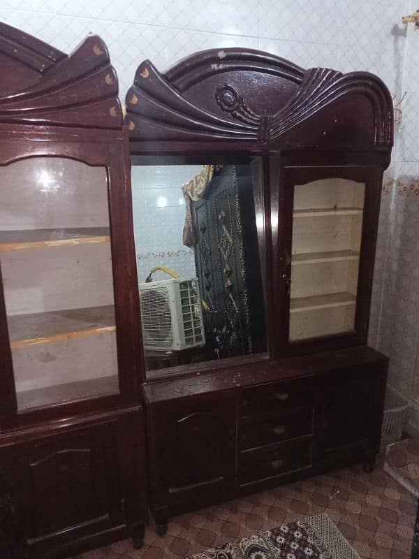 bed, dressing table, showcase, Tv trolley 3