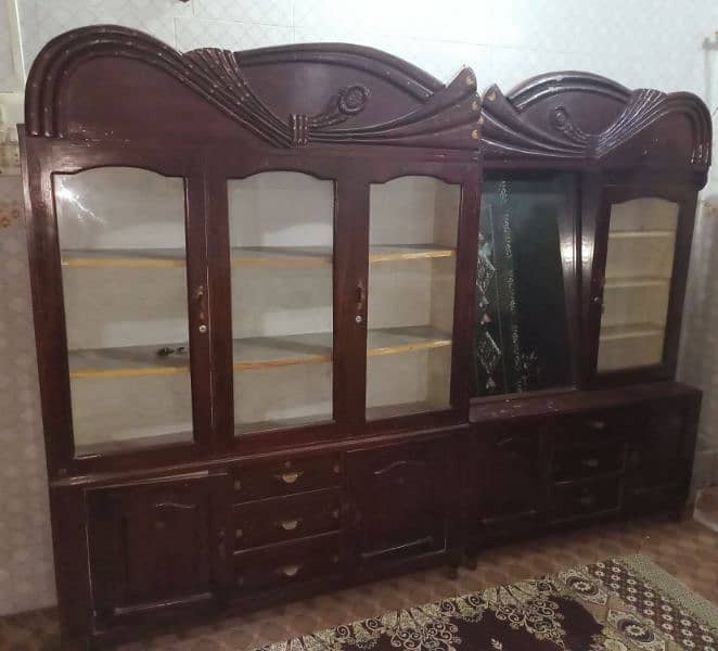 bed, dressing table, showcase, Tv trolley 5