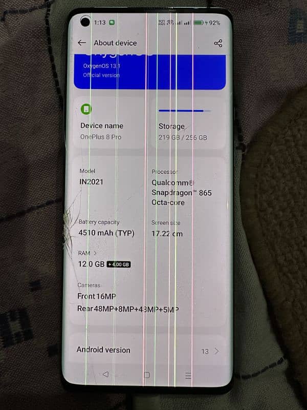 oneplus 8 pro dual sim 12/256 3