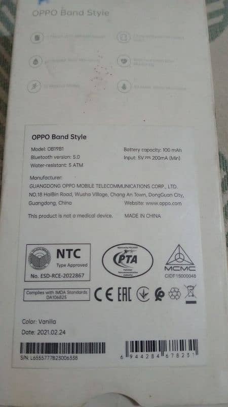 Oppo band watch OB19B1 5