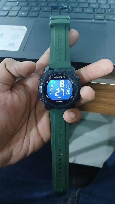 OLIVE GREEN NAVI FORCE WATCH 3