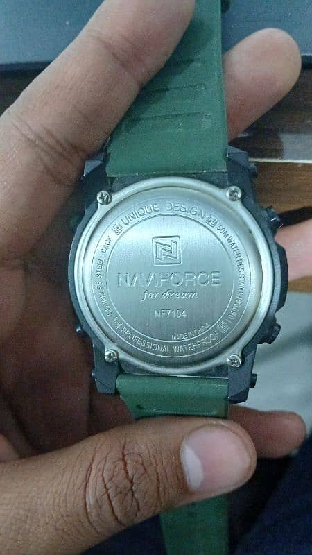 OLIVE GREEN NAVI FORCE WATCH 4