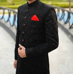 One Time Used Sherwani for Sale - Complete Set