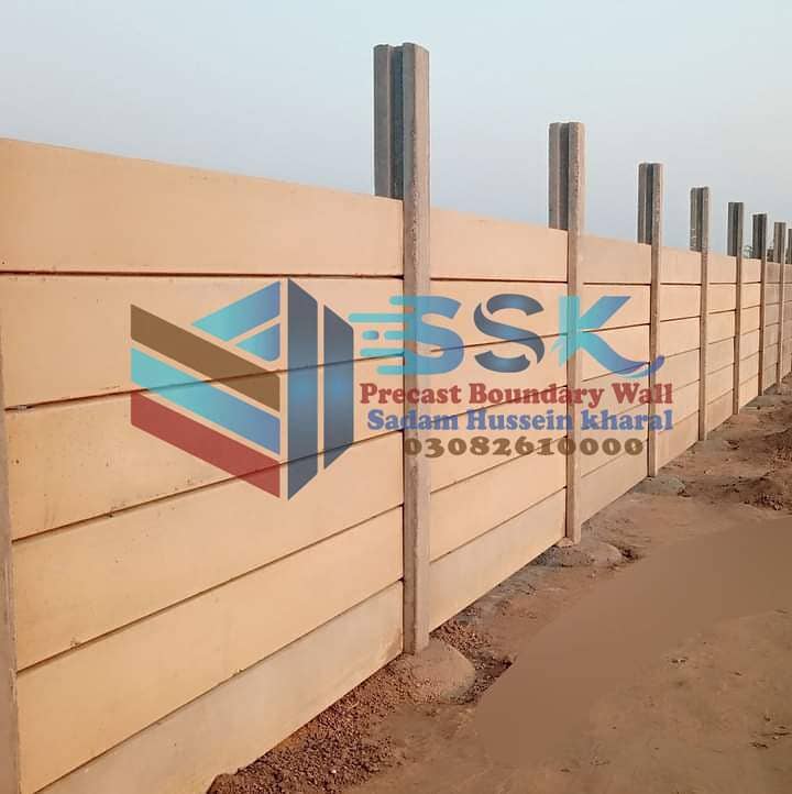 Precast boundary wall 9