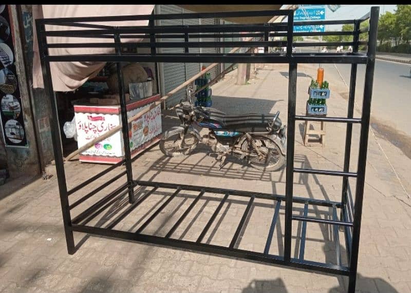 Double & Triple story Heavy Iron Beds Available. 1