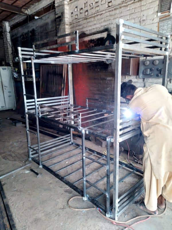 Double & Triple story Heavy Iron Beds Available. 12