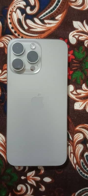 IPhone 15 pro Max with box condition 10 by 10 Contact No 03011811276 0