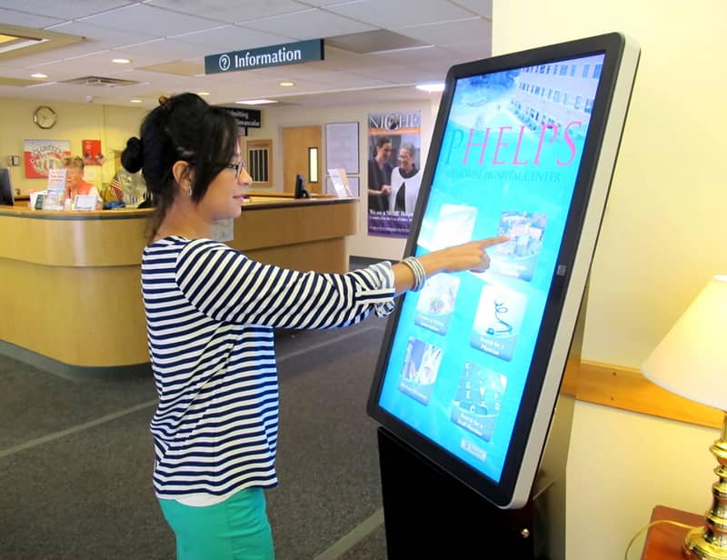 Interactive Screen-Digital Kiosk -Touch Led-Grandstream IP Phone 5