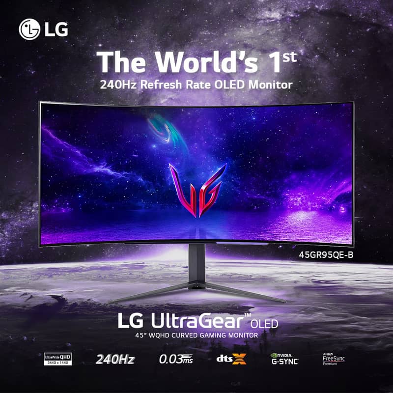 45inch 4K OLED 240Hz 0.3ms 10bit LG UltraGear UltraWide Gaming Monitor 1