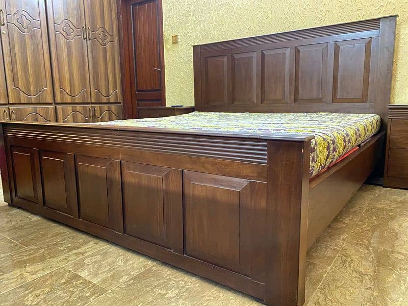 king size bed with dressing and side tables 4