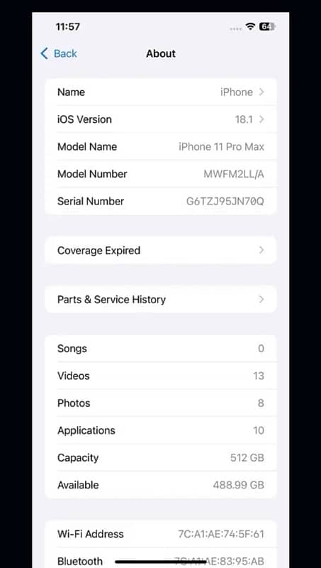 iPhone 11pro max 512 gb 5