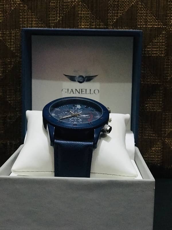 Gianello Chronograph Suede Watch 0