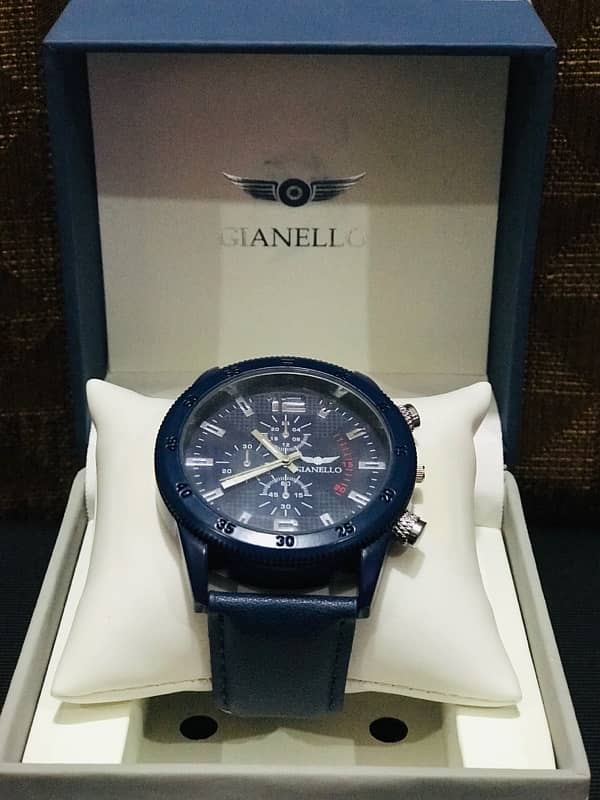 Gianello Chronograph Suede Watch 2