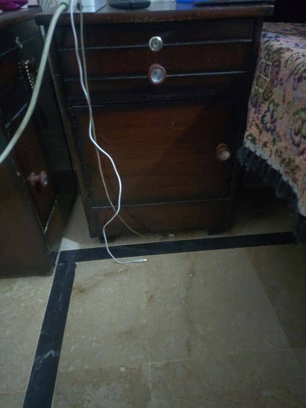 double bed,side tables,dressing urgent sale 1