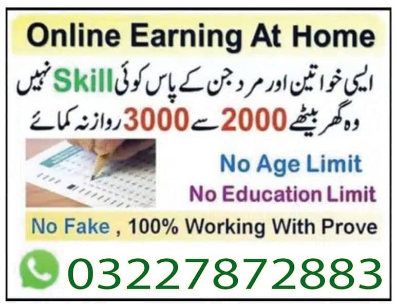 Online job available, Typing/Assignment/Data Entry/Ad posting etc 0