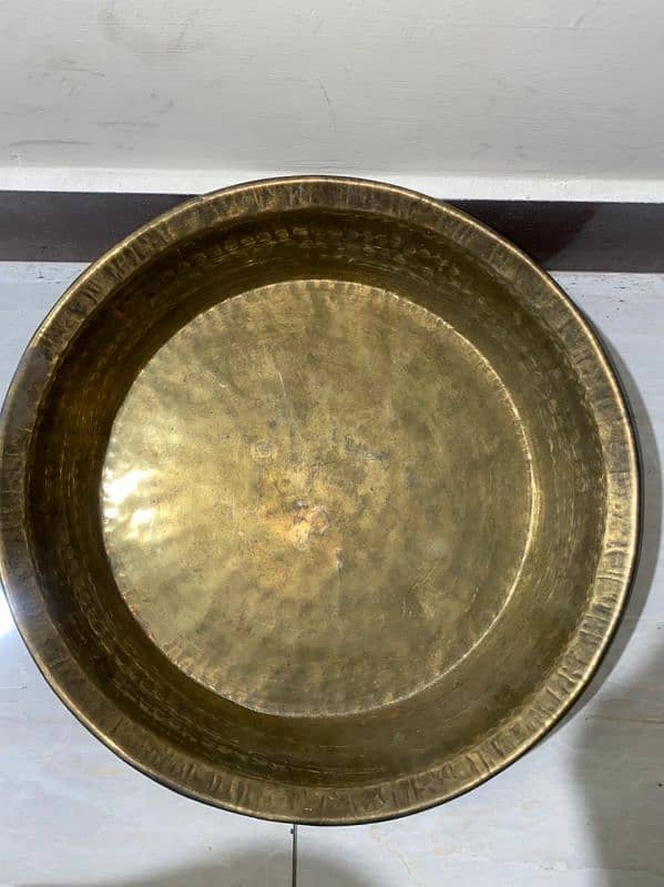 Antique Pure Copper Dishes (3 Pieces) 0