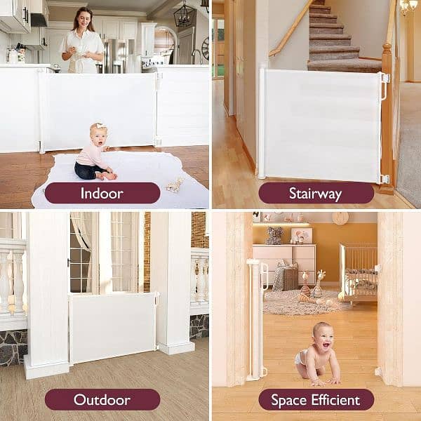 Momcosy Retracable safety Baby gate 2