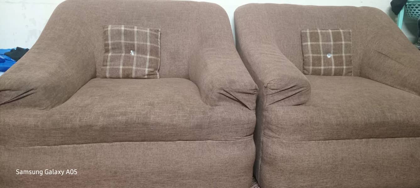 Brown sofa set 1