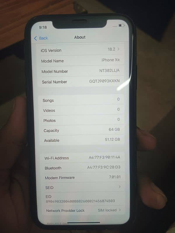 I phone xr jv non active 64 gb 0