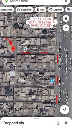 PLOT FOR SALE IQBAL PARK NEAR DHA MAIN BOULEVARD, MEEZAN BANK