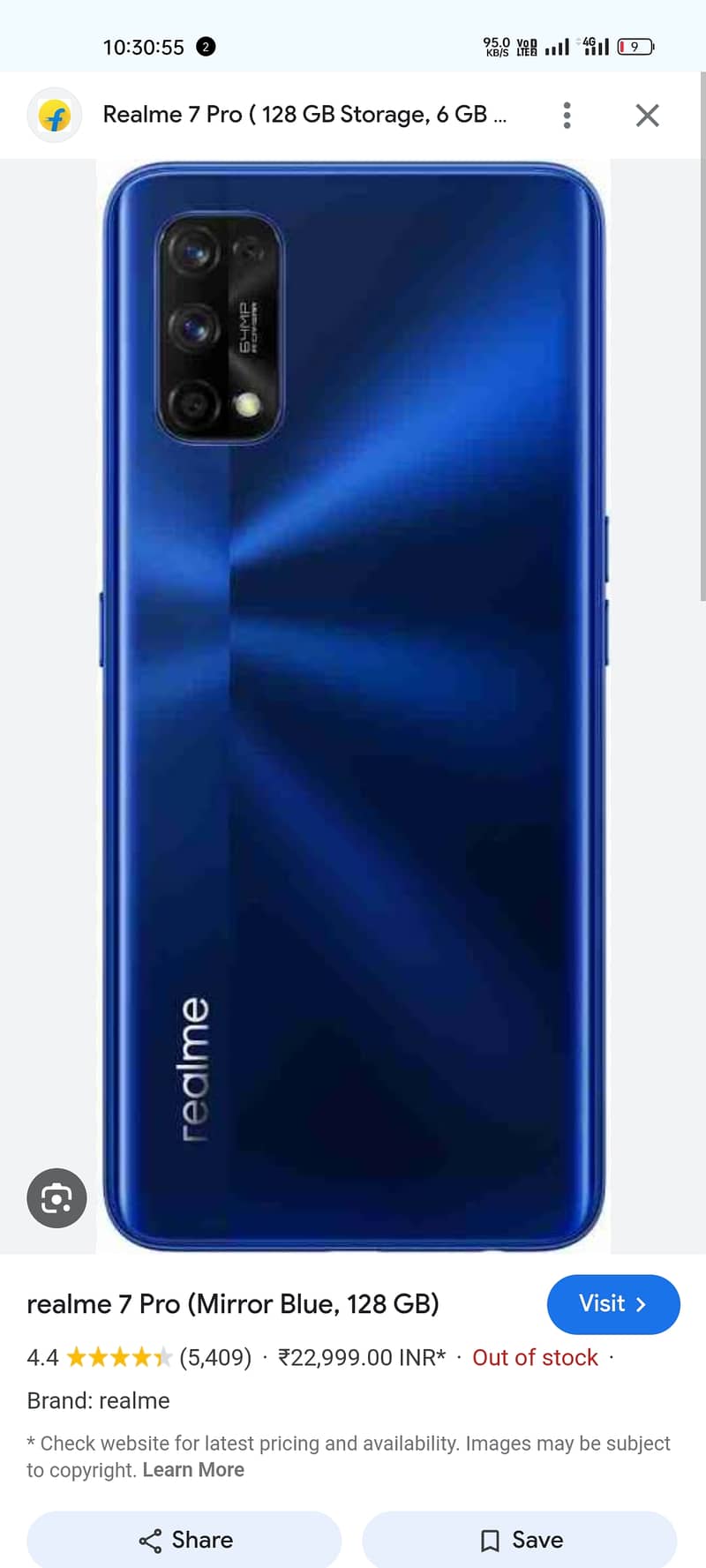 Realme 7 pro 8+5.128 pta aprove no open no reparation 1