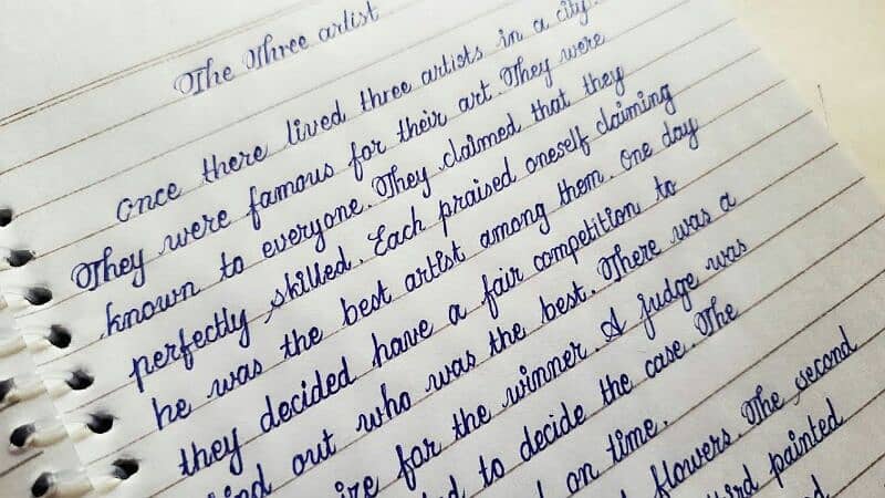 Handwriting Assignment Work 1