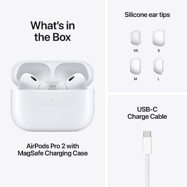 airpods pro 2 magsafe sported 8houre battery timing box timing 4 days 1