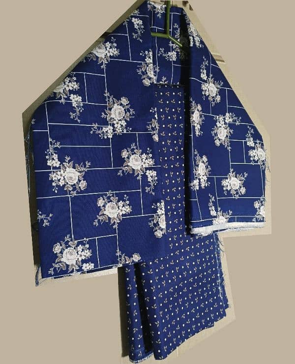 2pc Blue Suit Unstitched 2