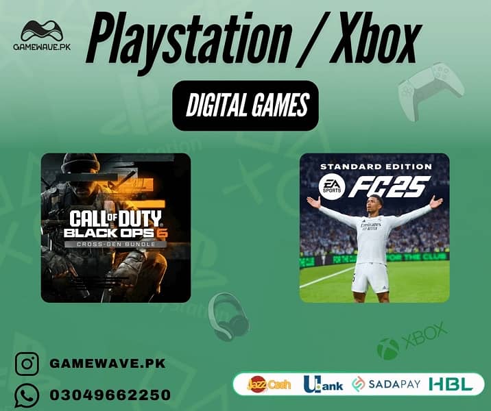 Xbox and PlayStation Games For Ps 4/Ps 5 , Xbox One , Xbox Series 0