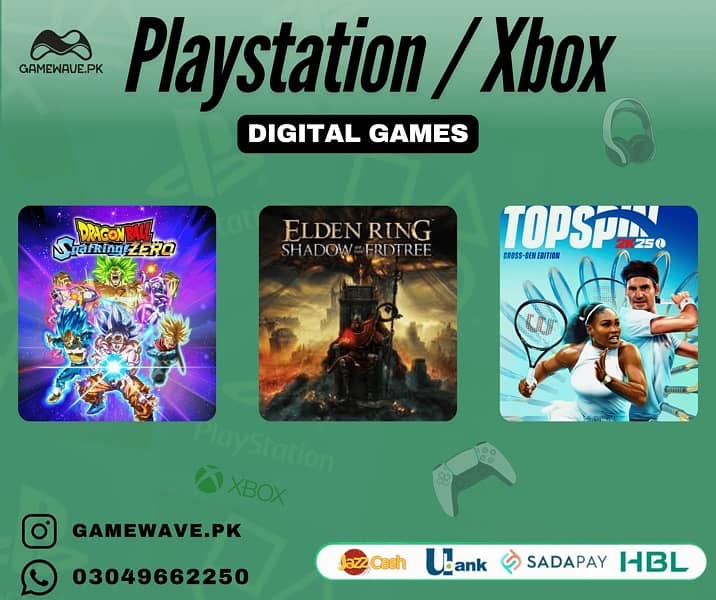 Xbox and PlayStation Games For Ps 4/Ps 5 , Xbox One , Xbox Series 2