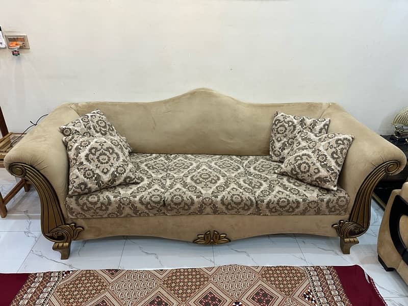 6 seater sofa set good condition 0