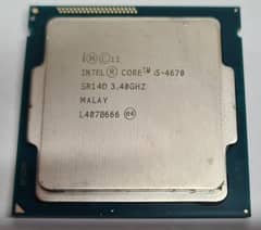 Core i5 4670 4gb gen 3.8GHz max