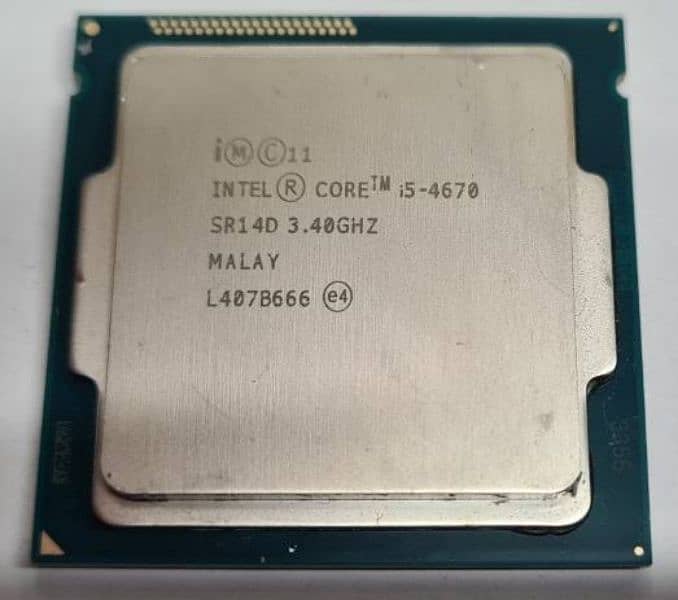 Core i5 4670 4gb gen 3.8GHz max 0