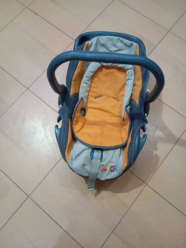 baby carry cot, bouncer and walker for sale 0