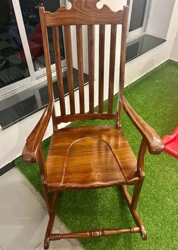 wooden rocking chair 4